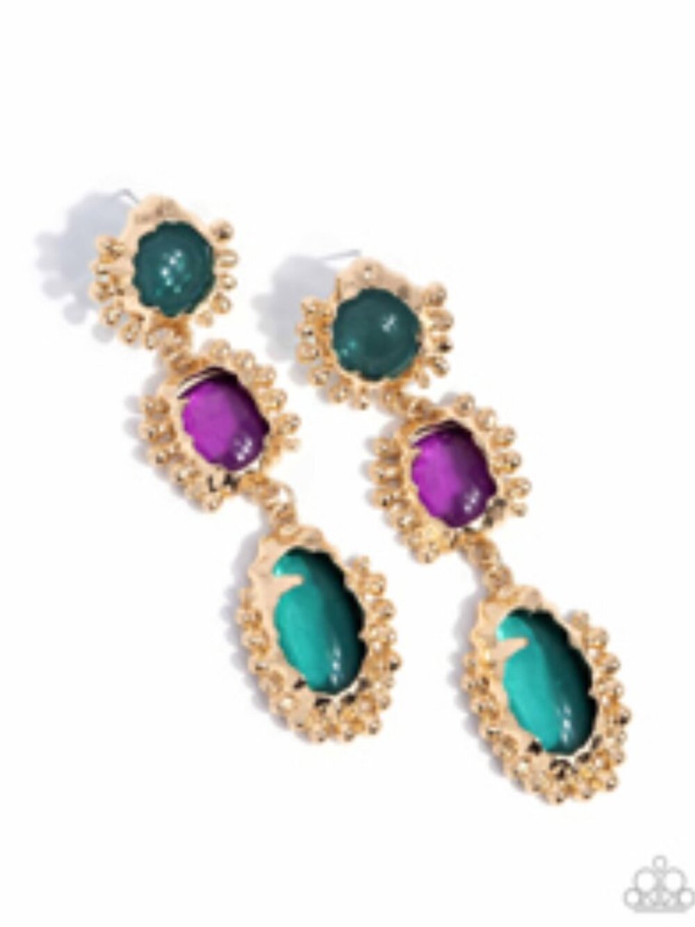Paparazzi Emotional Elegance - Green Earrings